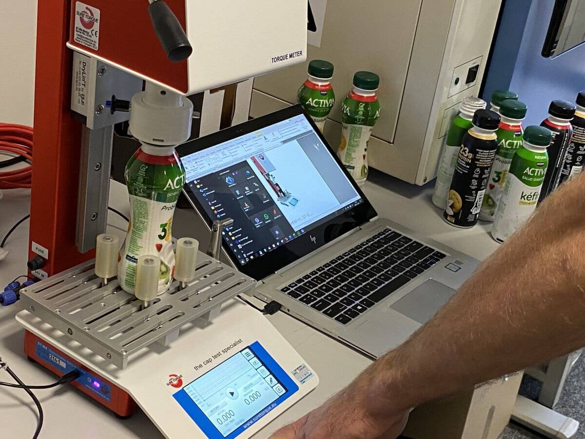  moment obrotowy opakowań pomiary kontrolne