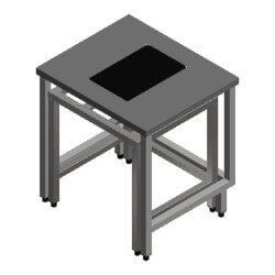 MAPAL - stół wagowy antywibracyjny nierdzewny do strefy brudnej - SPEP250183