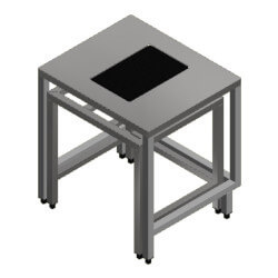 MAPAL - stół wagowy antywibracyjny nierdzewny do strefy czystej - X250004-STD