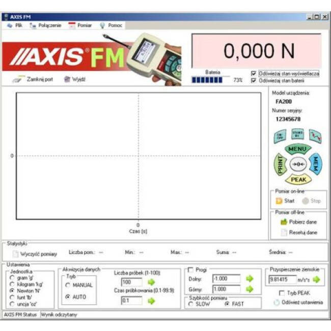 AXIS siłomierz elektroniczny FC 1000 N / 0,2 N - dynamometr - FC1k