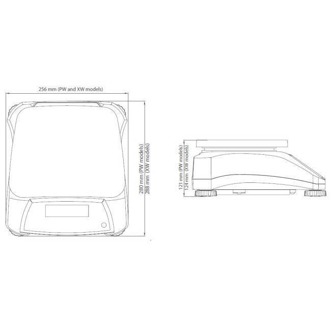 OHAUS V22PWE1501T Valor 2000 1,5 kg / 0,2 g - waga kontrolna - 30072346